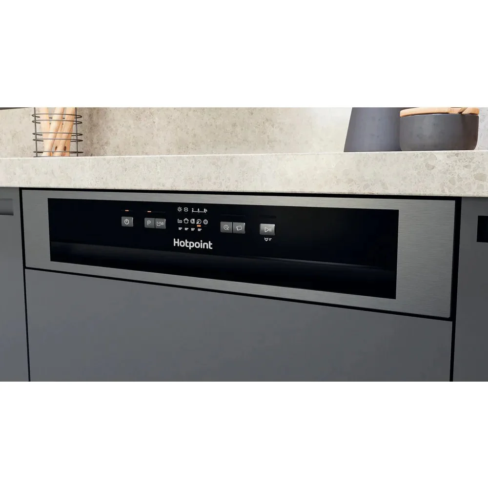Hotpoint 60CM Built-In Standard Dishwasher - Inox | H3BL626XUK - Image 5