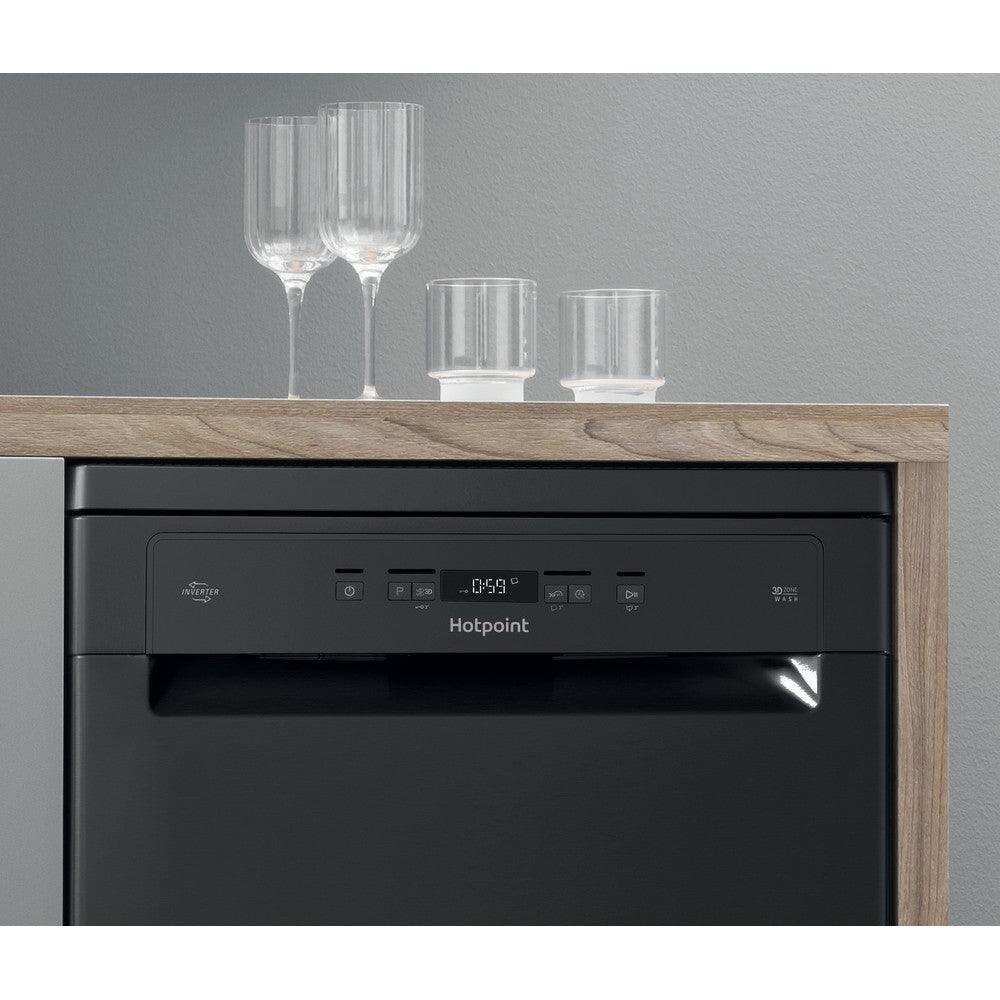 Hotpoint 60CM Freestanding Standard Dishwasher - Black | HFC3C26WCBUK - Image 5
