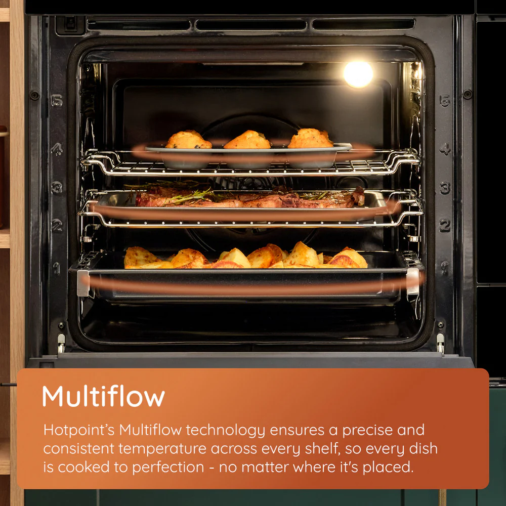 Hotpoint 71L Built-In Multifunction Electric Single Oven - Black | HO3K55CBUK - Image 9