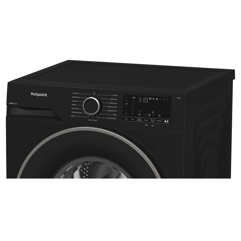 Hotpoint 9KG 1400RPM Freestanding Washing Machine - Black | H 91B ANTI STAIN IRE - Image 5