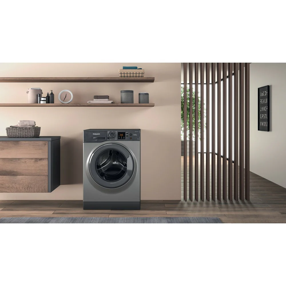 Hotpoint 9KG 1400RPM Freestanding Washing Machine - Graphite | HNR9W64GGIRE - Image 10