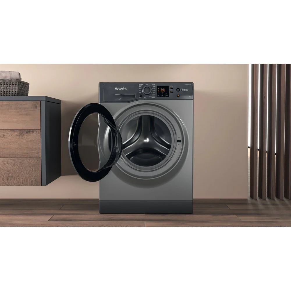 Hotpoint 9KG 1400RPM Freestanding Washing Machine - Graphite | HNR9W64GGIRE - Image 11