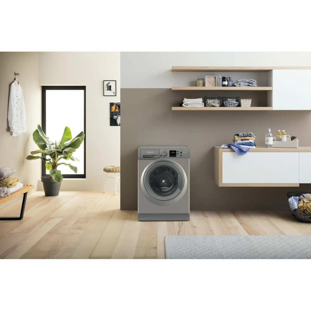 Hotpoint 9KG 1400RPM Freestanding Washing Machine - Graphite | HNR9W64GGIRE - Image 9