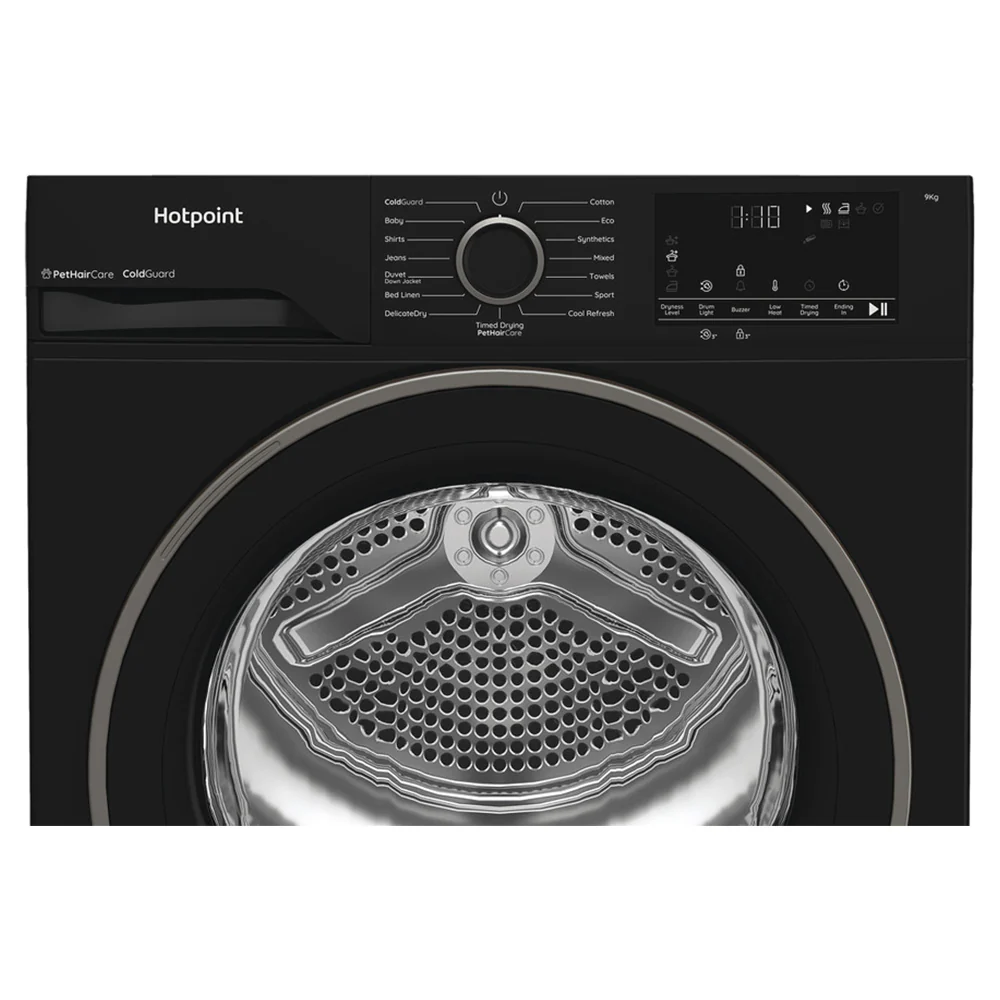 Hotpoint 9KG Freestanding Heat Pump Tumble Dryer - Black | HHDD90BBIRE - Image 5