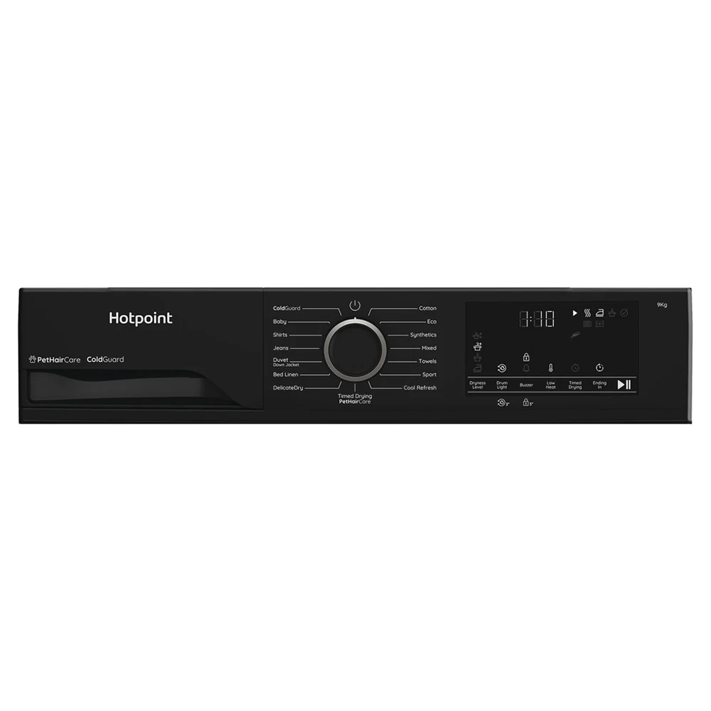 Hotpoint 9KG Freestanding Heat Pump Tumble Dryer - Black | HHDD90BBIRE - Image 6