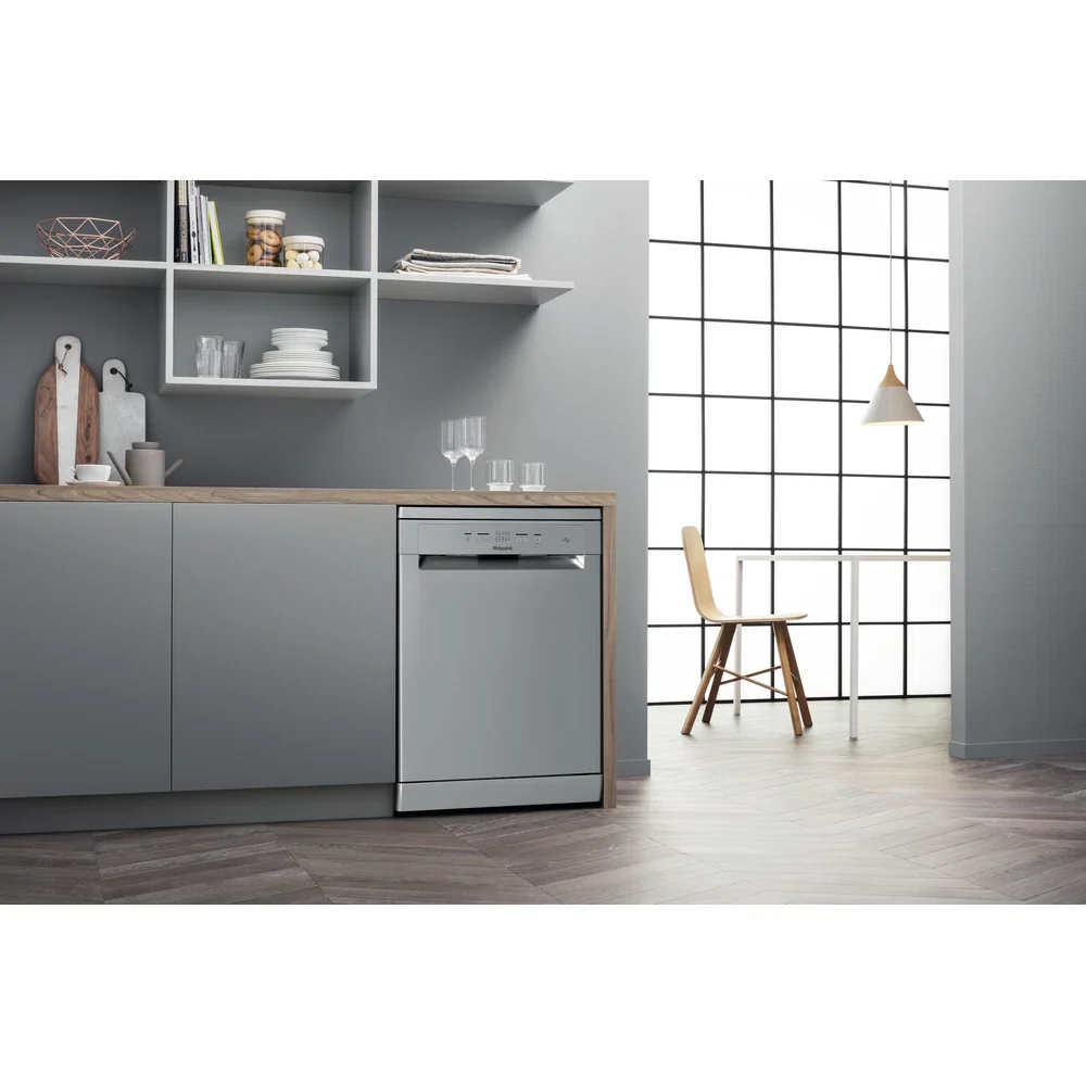 Hotpoint Hydroforce 60CM Freestanding Standard Dishwasher - Inox | H2FHL626X UK - Image 5