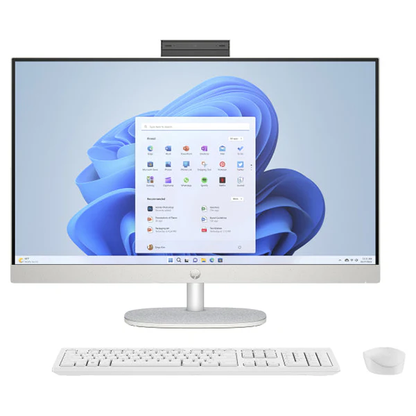 HP 27" AMD Ryzen 3 8GB/512GB All-in-One Desktop PC - Shell White | 846M4EA#ABU