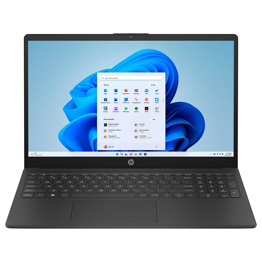 HP AMD Ryzen 5 15.6" 8GB/512GB Laptop - Jet Black | 15-FC0057NA