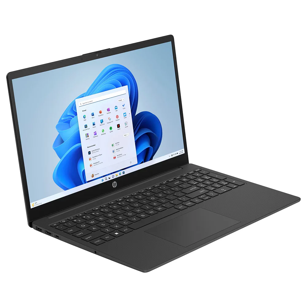 HP AMD Ryzen 5 15.6" 8GB/512GB Laptop - Jet Black | 15-FC0057NA - Image 2