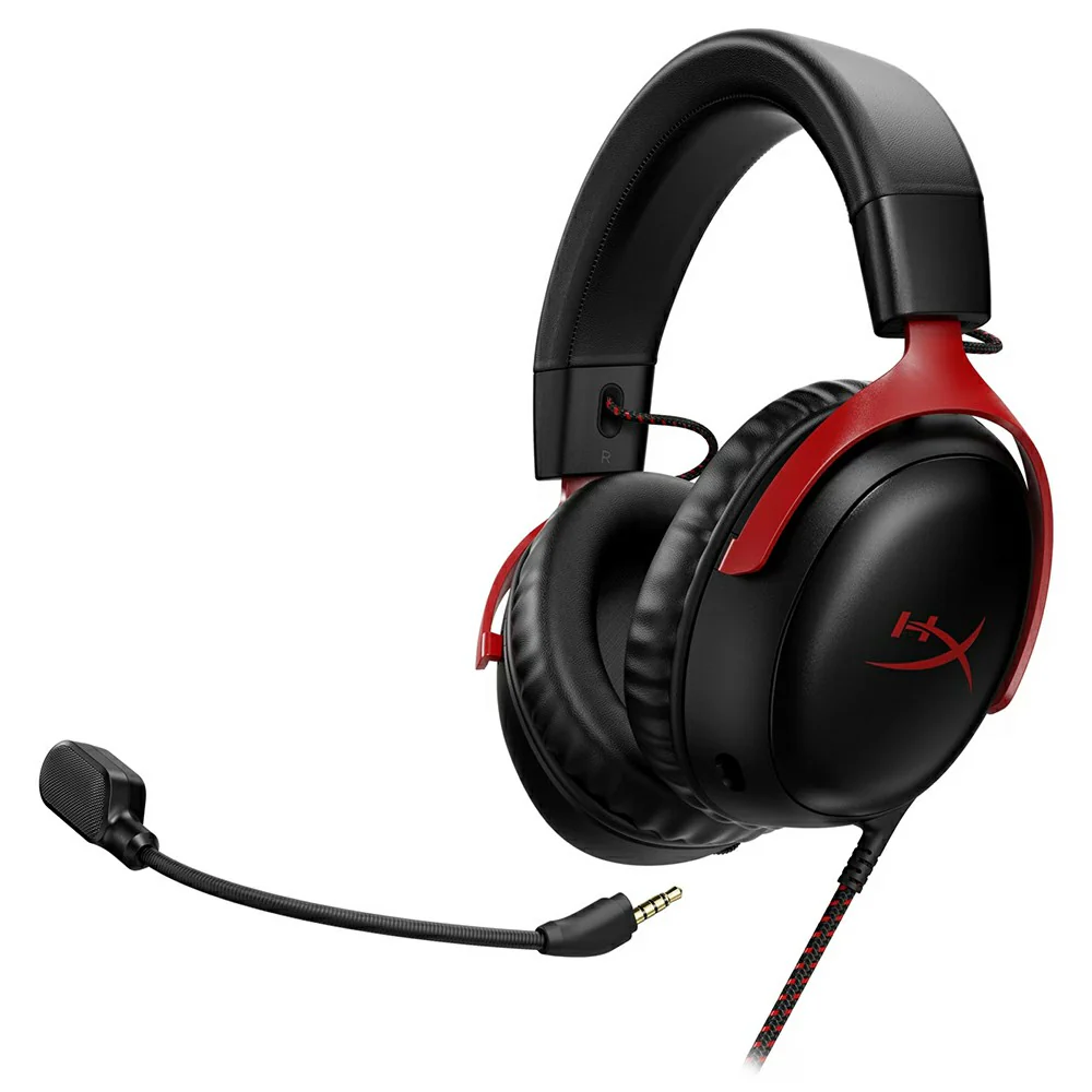 HP HyperX Cloud III Over-Ear Gaming Headset - Black & Red | 727A9AA - Image 2
