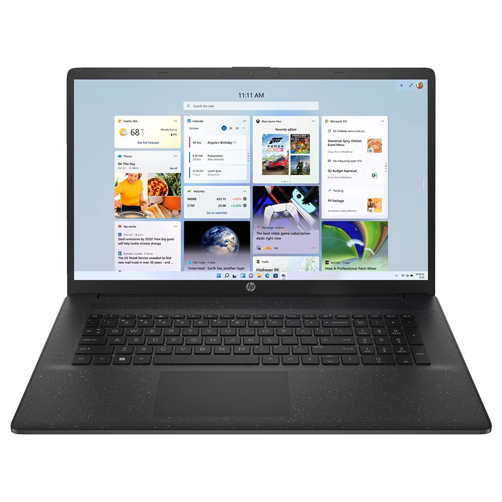 HP Intel Pentium Silver 17.3" 4GB/128GB Laptop - Jet Black | 17-cn0104na