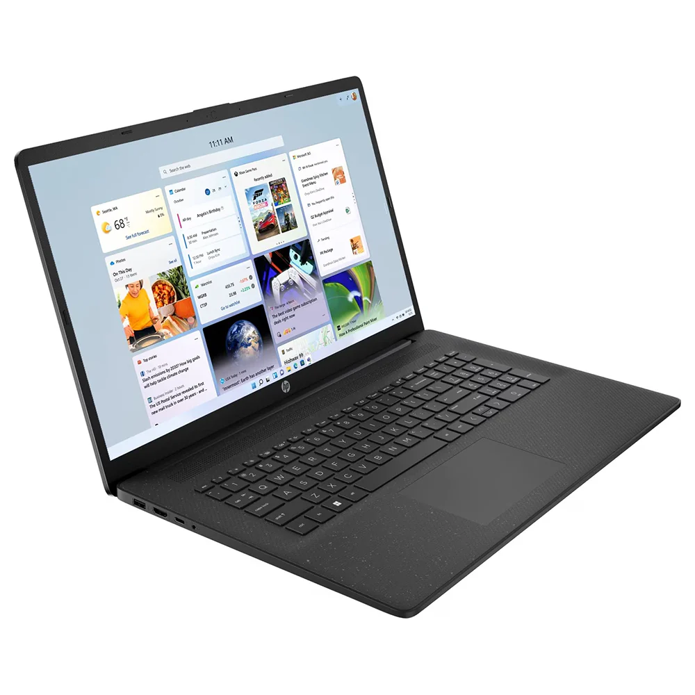 HP Intel Pentium Silver 17.3" 4GB/128GB Laptop - Jet Black | 17-cn0104na - Image 2