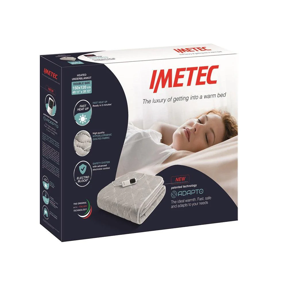 Imetec Premium Quilted Heated Double Underblanket | 16731