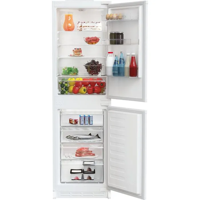 Indesit 265L Low Frost Integrated Fridge Freezer - White | KINS1261B4UK