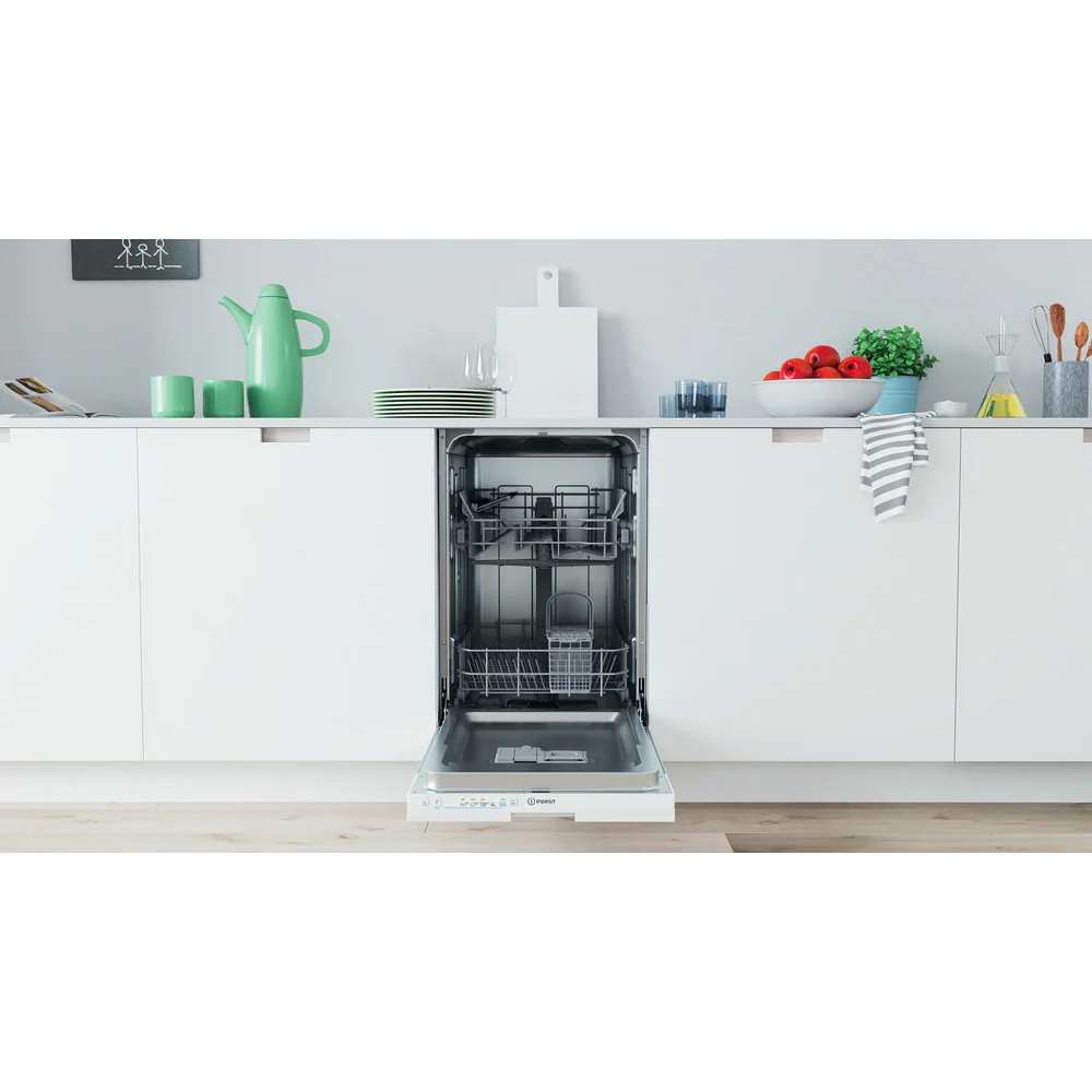 Indesit 45CM Built-In Slimline Dishwasher - White | IN2IE10CS80UK - Image 3