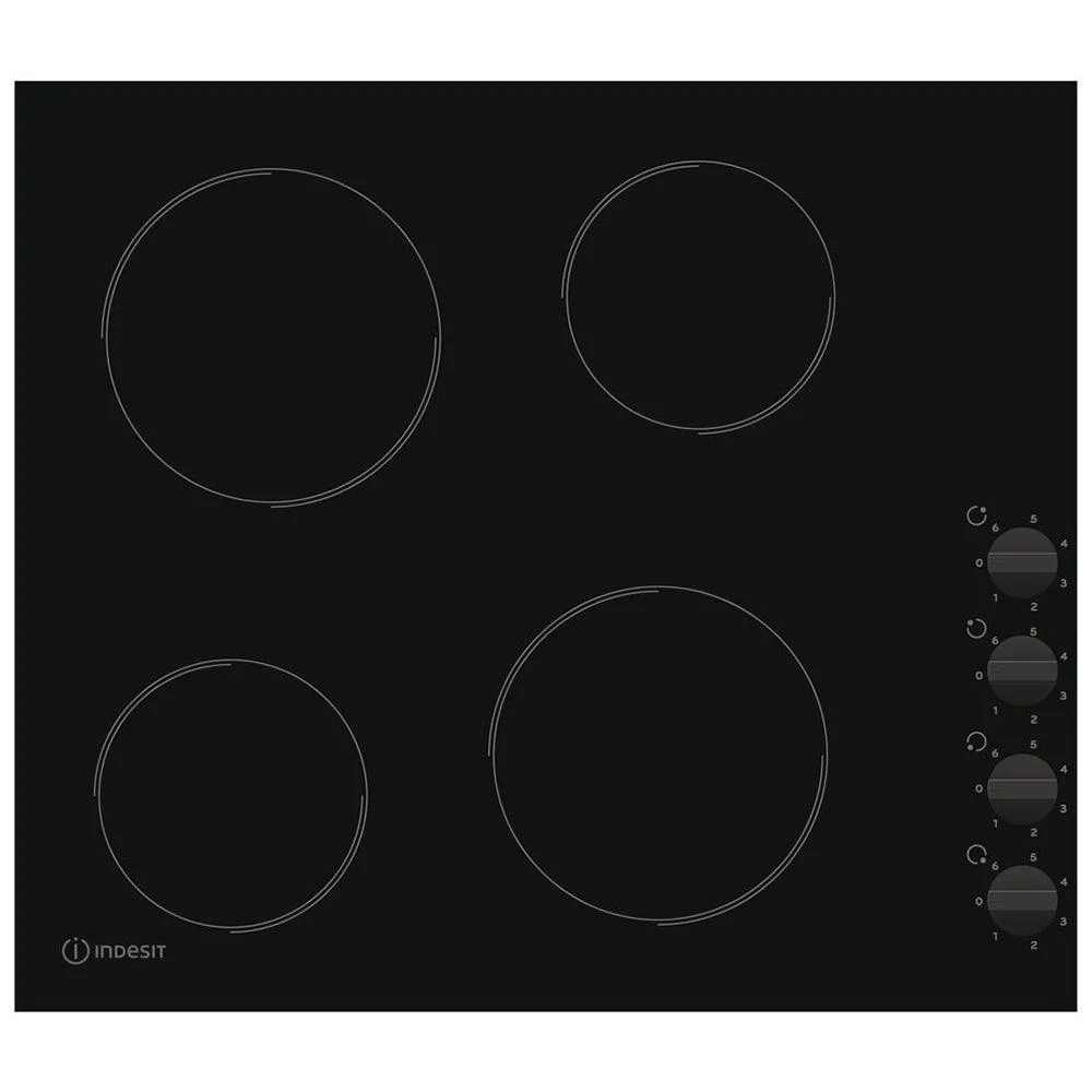Indesit 60CM 4 Zone Electric Ceramic Hob - Black | RI860C - Image 20