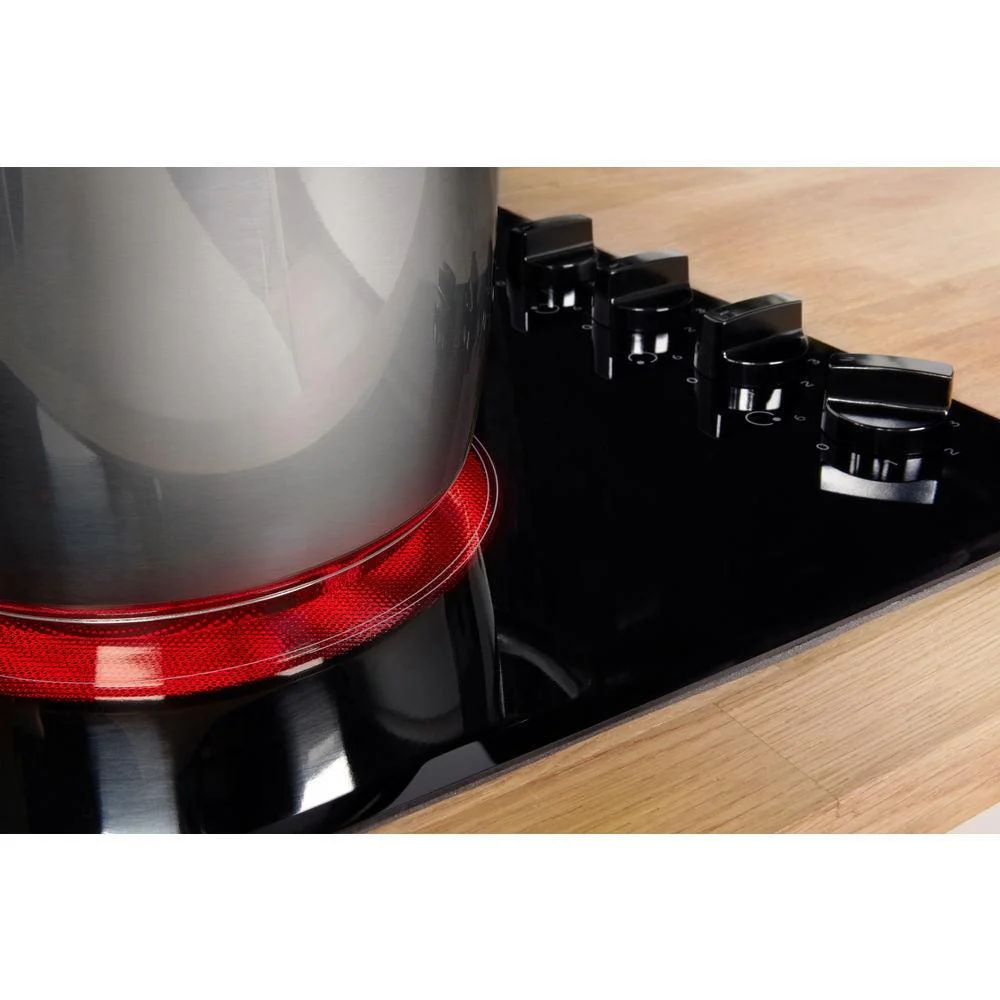 Indesit 60CM 4 Zone Electric Ceramic Hob - Black | RI860C - Image 8