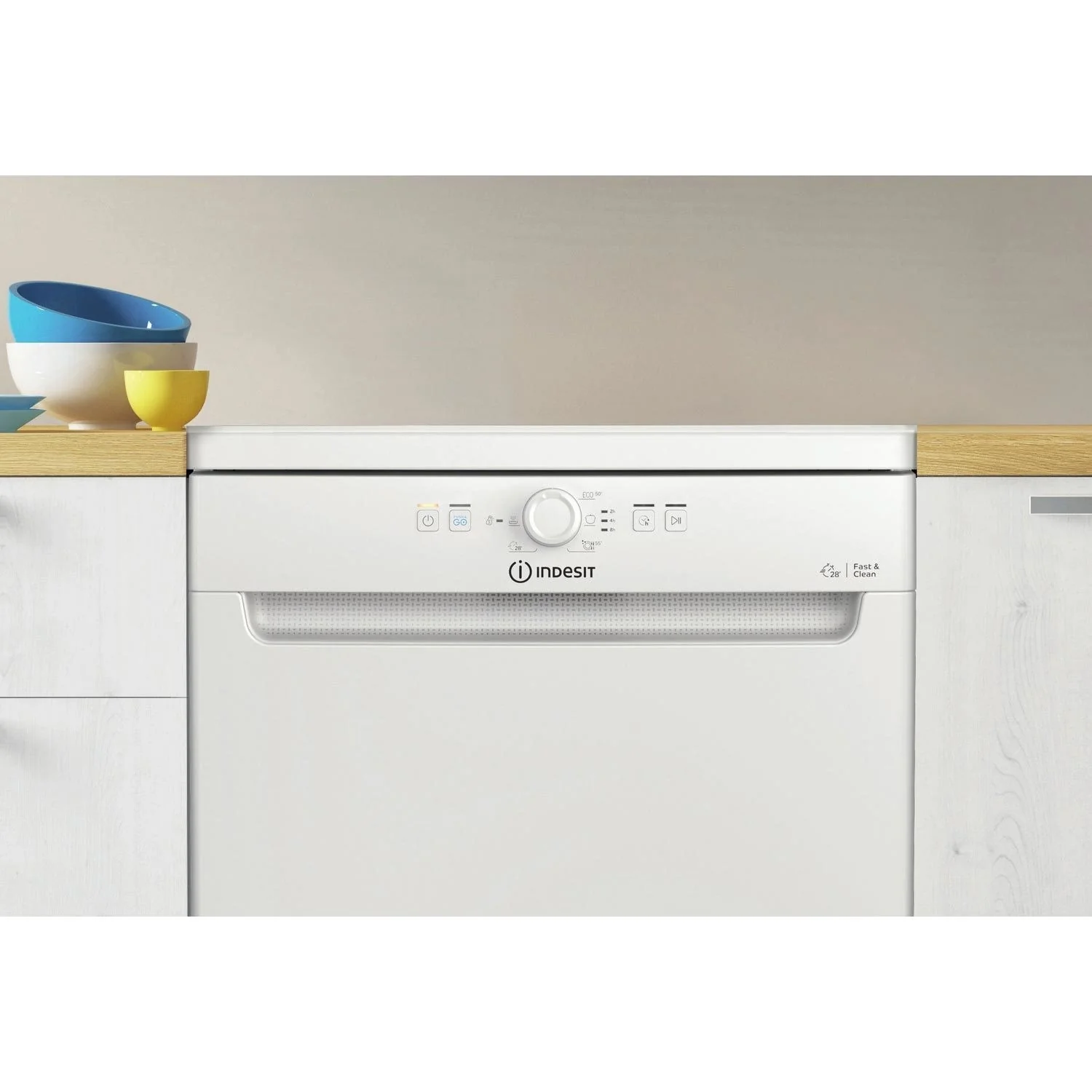 Indesit 60CM Freestanding Standard Dishwasher - White | D2FHK26UK - Image 5