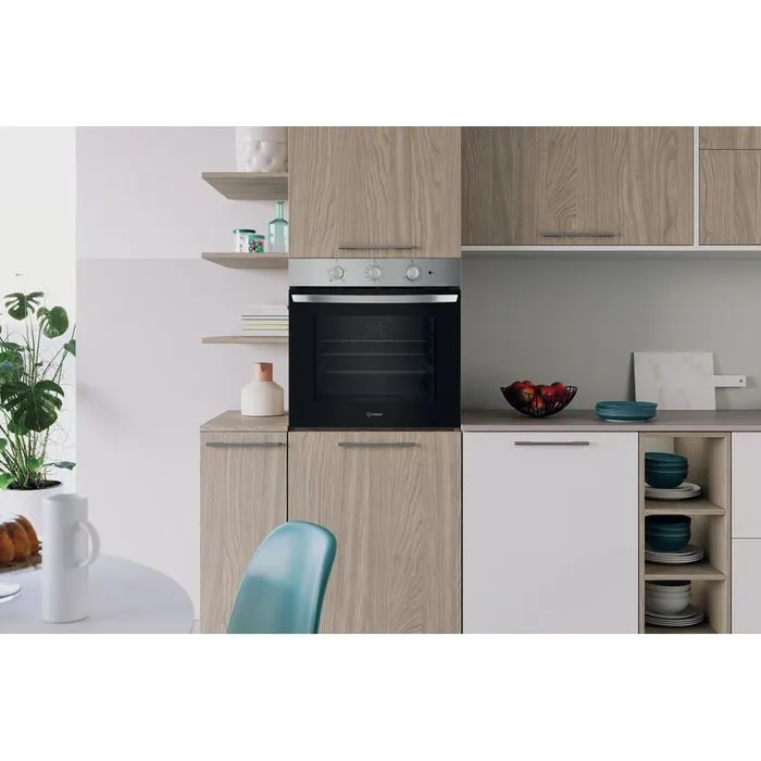Indesit 66L Built-In Multifunction Electric Single Oven - Inox | IO233XUK - Image 7
