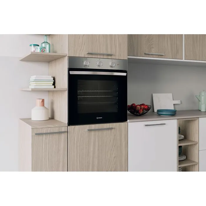 Indesit 66L Built-In Multifunction Electric Single Oven - Inox | IO233XUK - Image 8