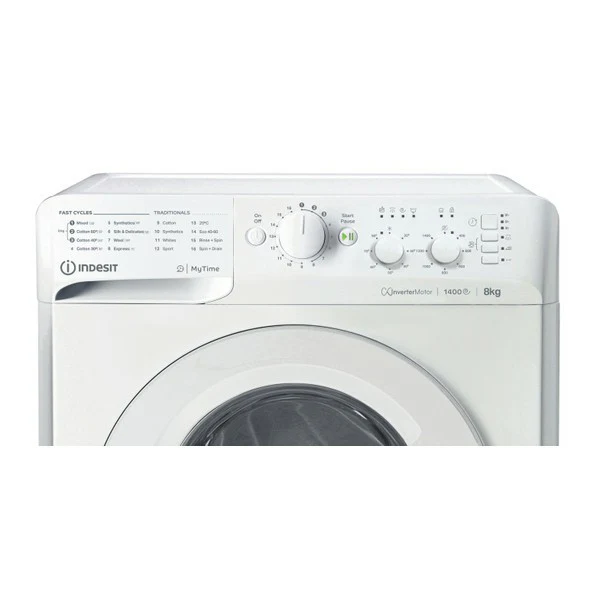Indesit 8KG 1400RPM Freestanding Washing Machine - White | MTWC81495WUK - Image 2
