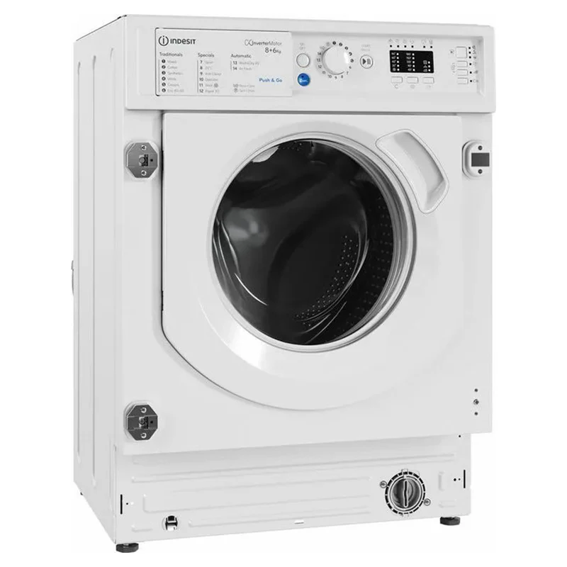 Indesit 8KG/6KG 1351RPM Built-In Washer Dryer - White | BIWDIL861485UK - Image 4