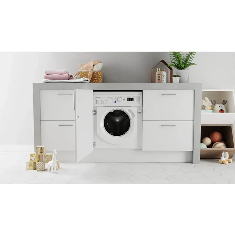 Indesit 8KG/6KG 1351RPM Built-In Washer Dryer - White | BIWDIL861485UK - Image 5