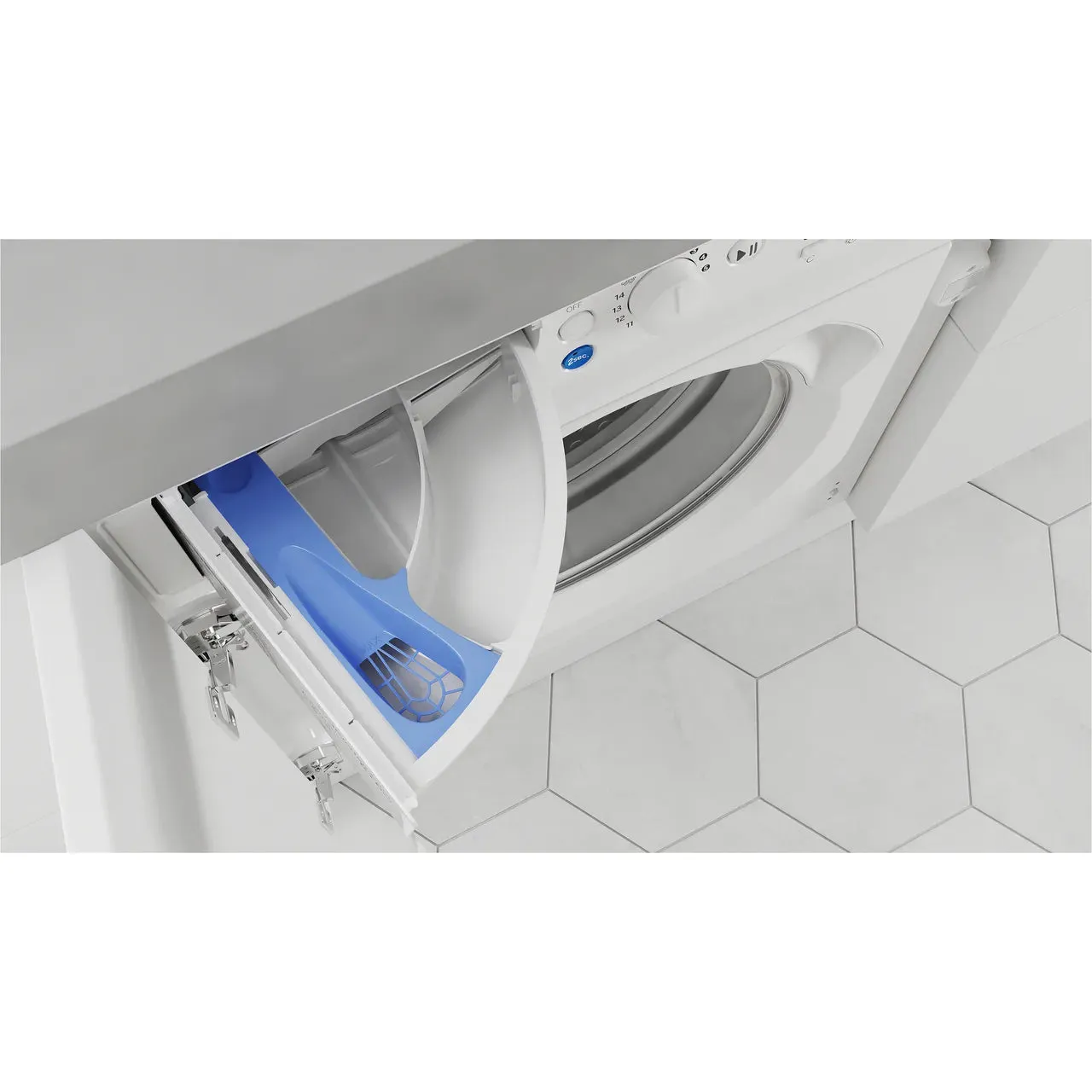 Indesit 9KG 1400RPM Integrated Washing Machine - White | BIWMIL91485UK - Image 13
