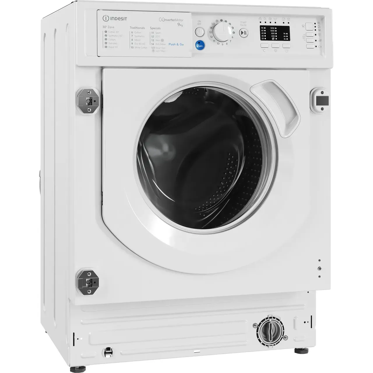 Indesit 9KG 1400RPM Integrated Washing Machine - White | BIWMIL91485UK - Image 5