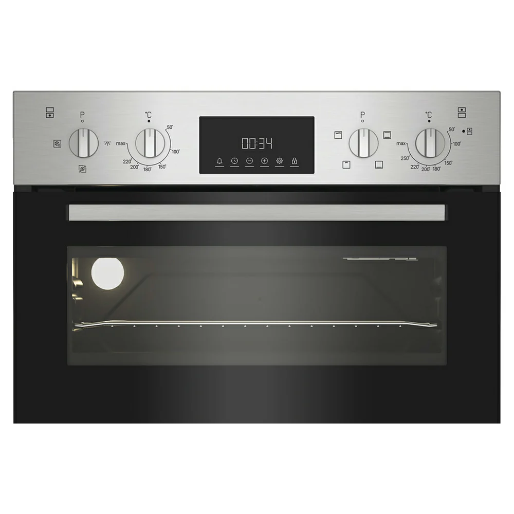 Indesit 105L Built-In Electric Double Oven - Inox | DII10DIX - Image 3