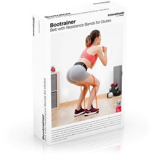 InnovaGoods Bootrainer Belt with Resistance Bands for Glutes and Exercise Guide - Black | 815648 - Image 7
