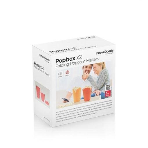 InnovaGoods Popbox Folding Popcorn Makers x 2 - Yellow & Orange | 816674 - Image 10
