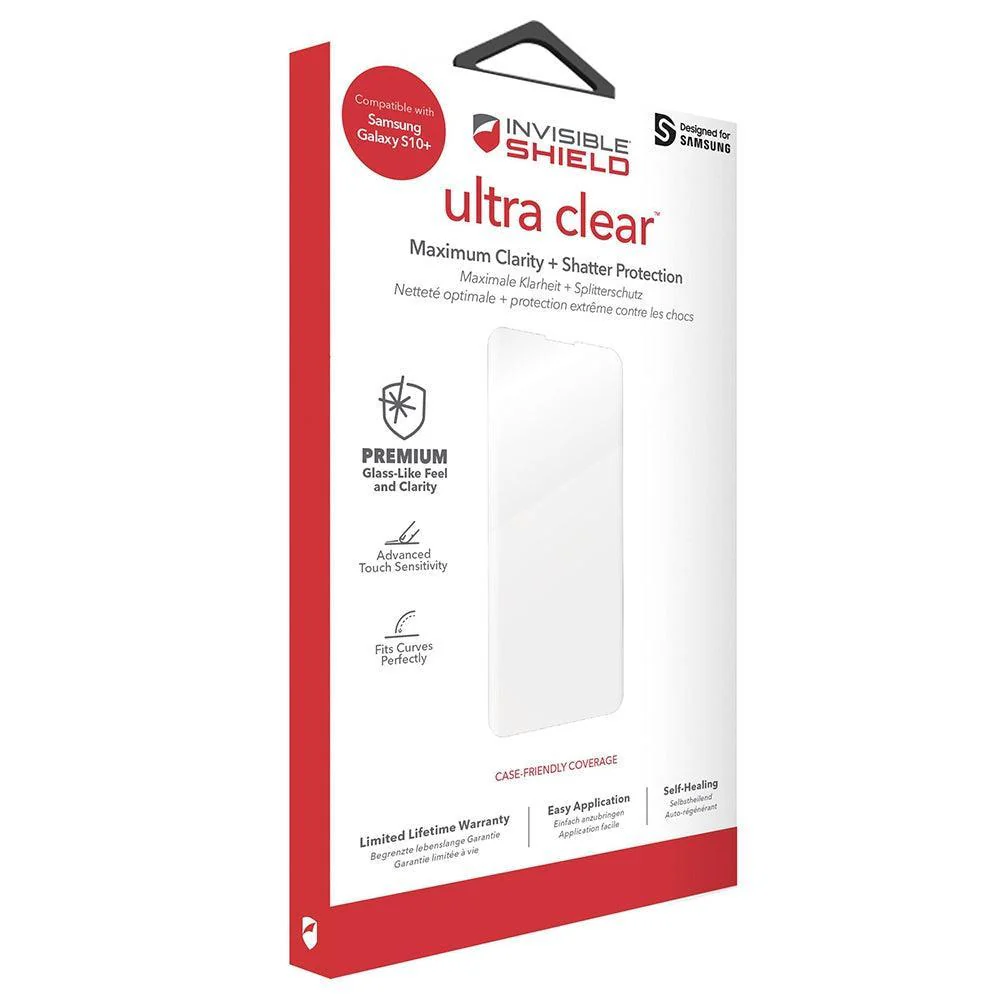 InvisibleShield Ultra Clear Glass for Samsung S10+ 6.4" - Clear | 200202664 - Image 3