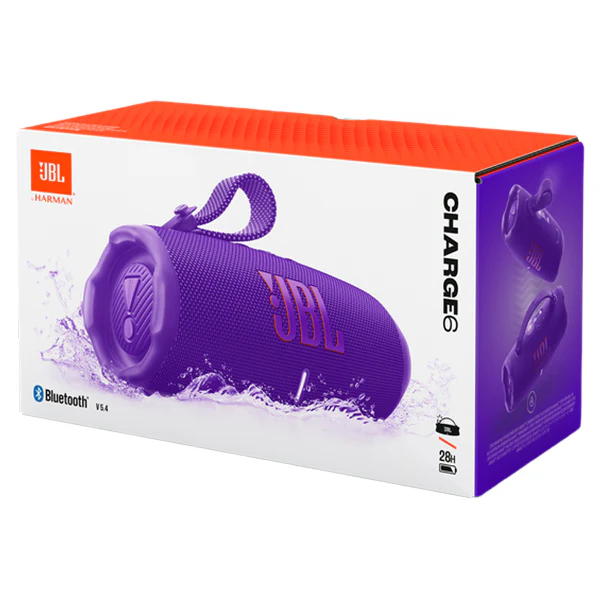 JBL Charge 6 Portable Bluetooth Speaker - Purple | JBLCHARGE6PUR - Image 10
