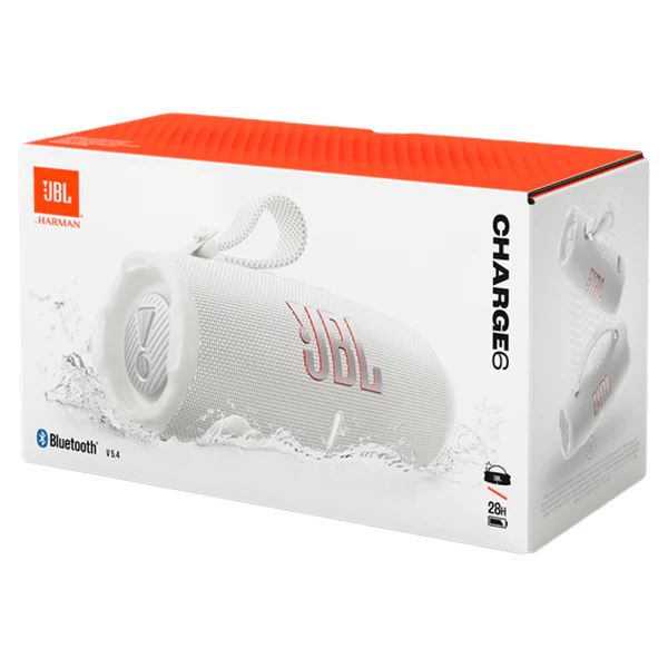 JBL Charge 6 Portable Bluetooth Speaker - White | JBLCHARGE6WHT - Image 10