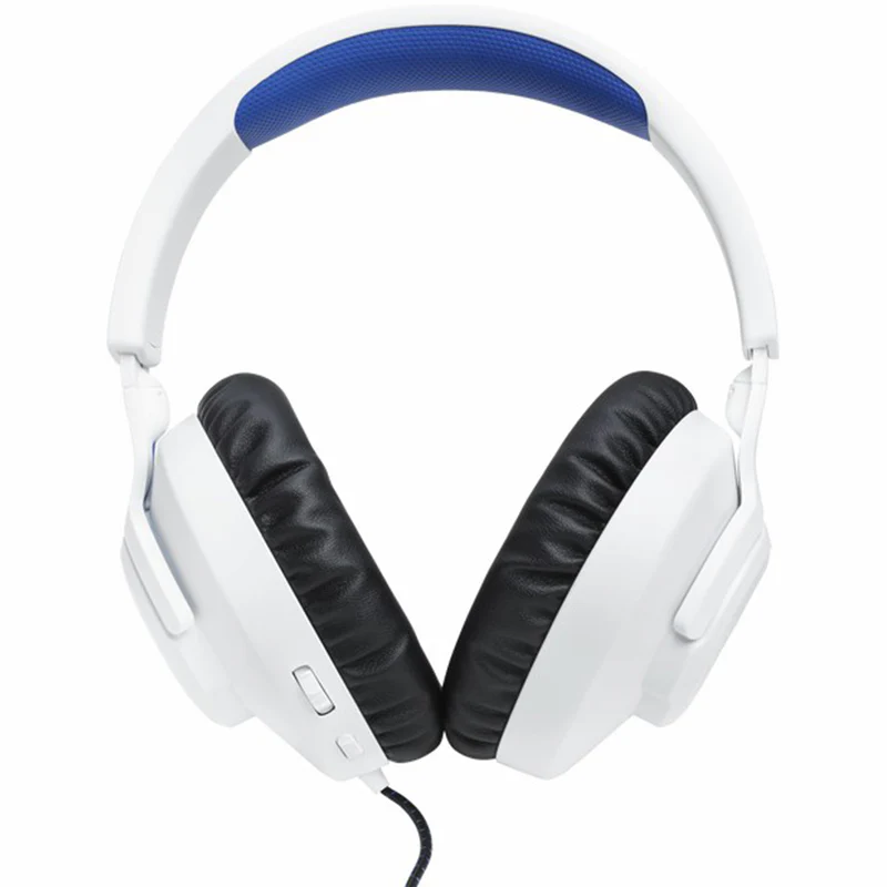 JBL Quantum 100P 40mm Driver Over-Ear Wired Gaming Headset - White & Blue | JBLQ100PWHTBLU - Image 2