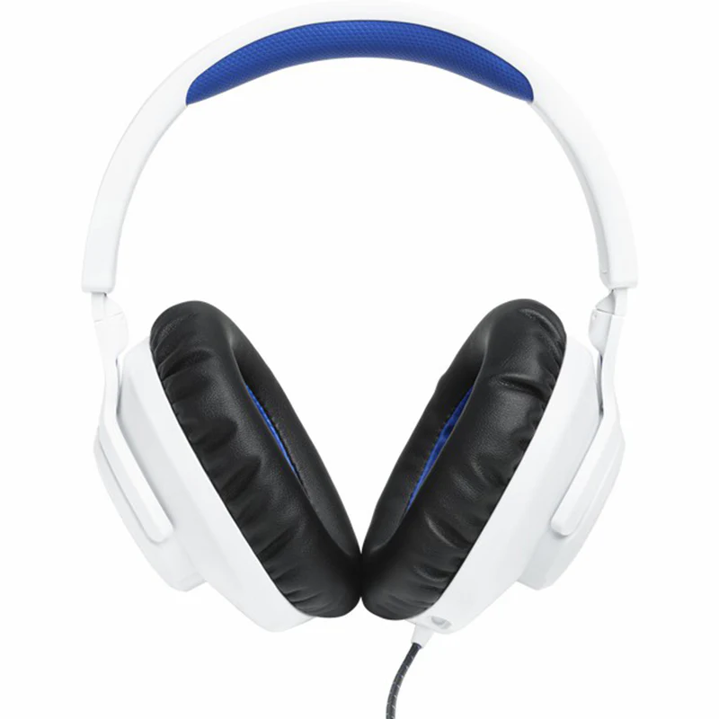 JBL Quantum 100P 40mm Driver Over-Ear Wired Gaming Headset - White & Blue | JBLQ100PWHTBLU - Image 3