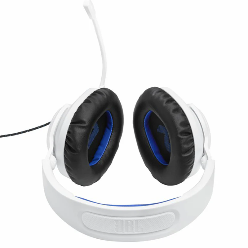 JBL Quantum 100P 40mm Driver Over-Ear Wired Gaming Headset - White & Blue | JBLQ100PWHTBLU - Image 8