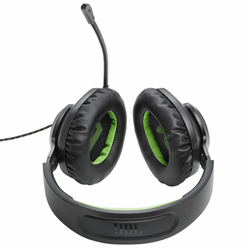 JBL Quantum 100X 40mm Driver Over-Ear Wired Gaming Headset - Black & Green | JBLQ100XBLKGRN - Image 9