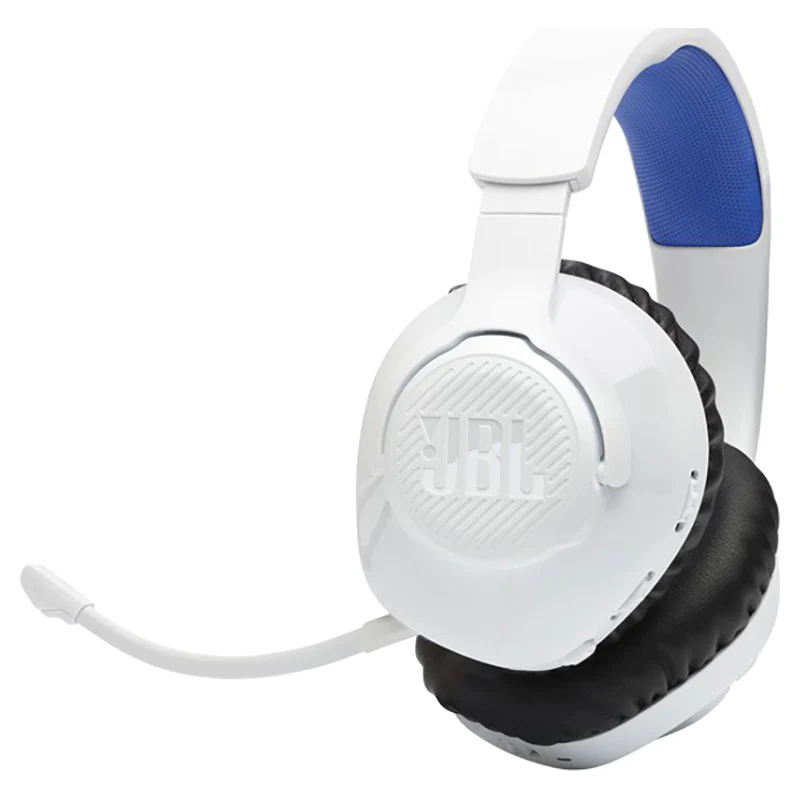 JBL Quantum 360P Console Over-Ear Wireless Bluetooth Gaming Headset - White & Blue | JBLQ360PWLWHTBLU - Image 2