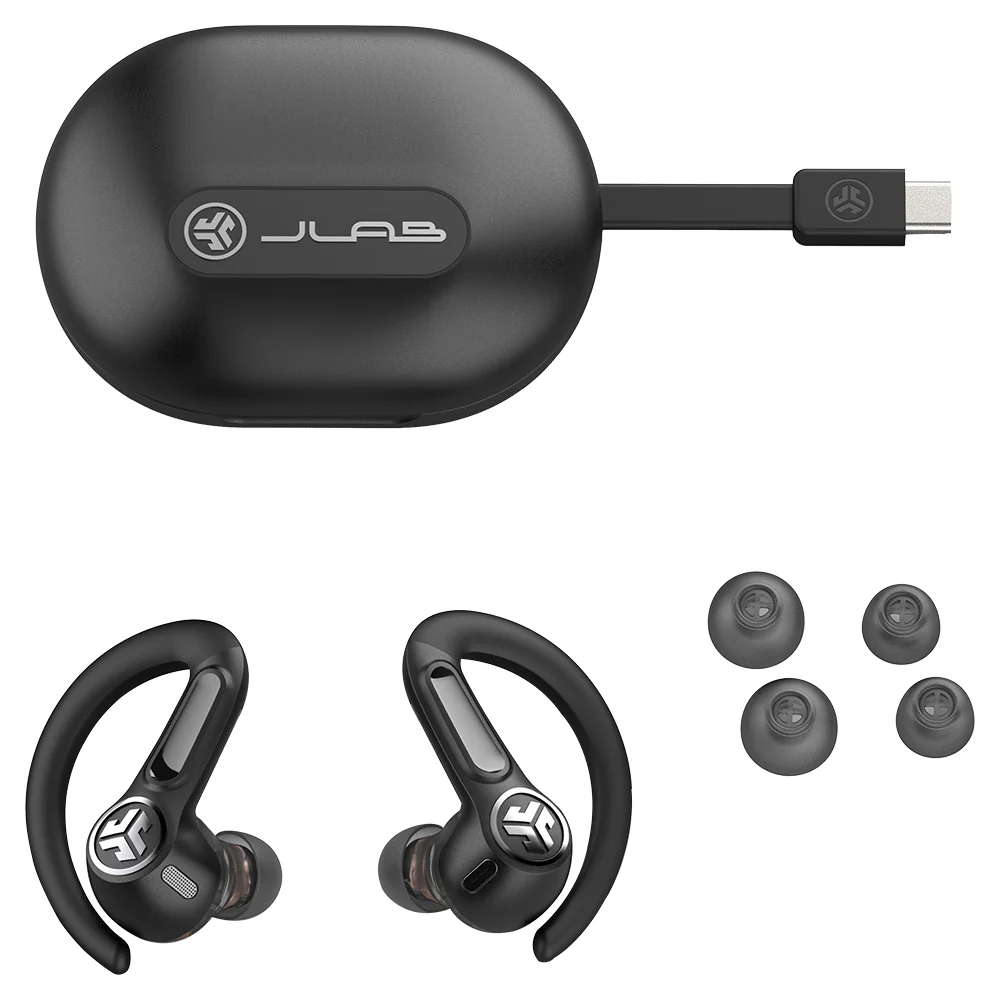 JLab Epic Sport ANC 3 In-Ear True Wireless Earbuds - Black | IEUEBEPICSPT3RBLK82 - Image 4