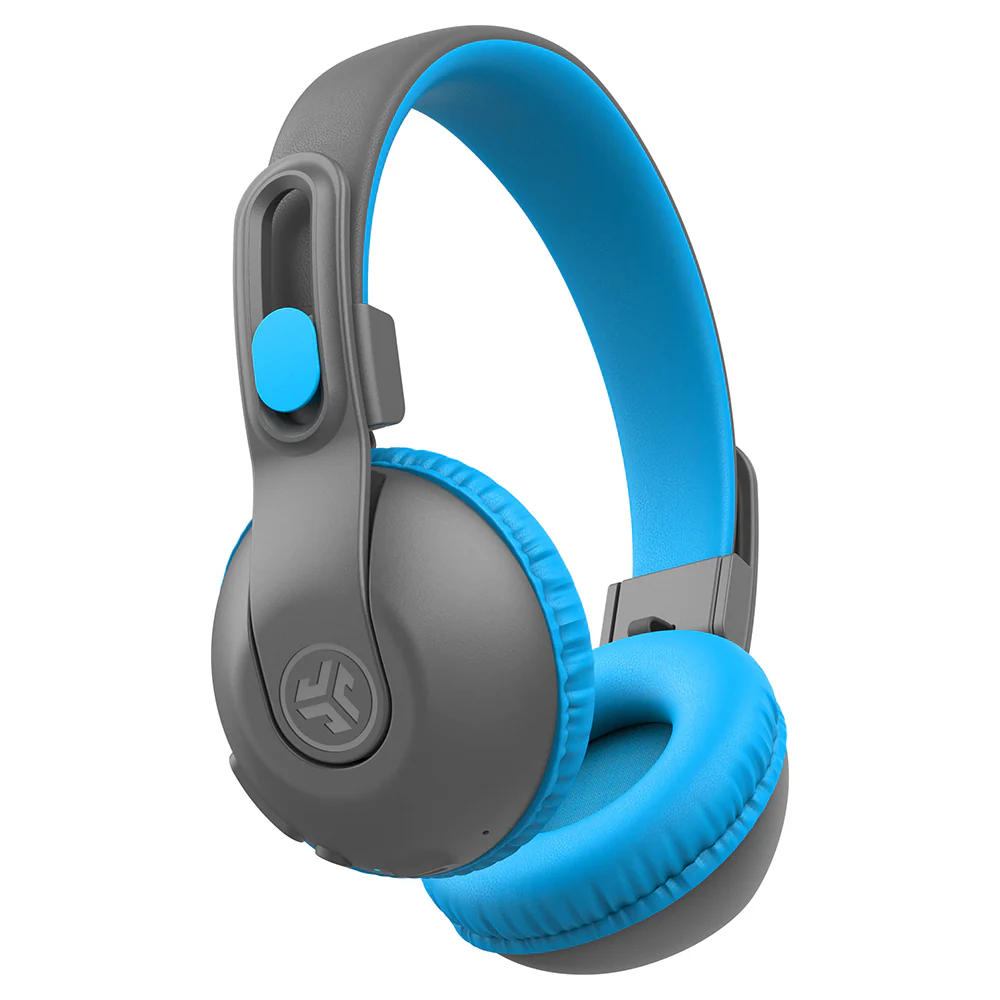JLab Jbuddies Studio 2 Over-Ear Wireless + Wired Kids Headphone - Grey & Blue | IEUHBKSTU2RGRYBLU122 - Image 2