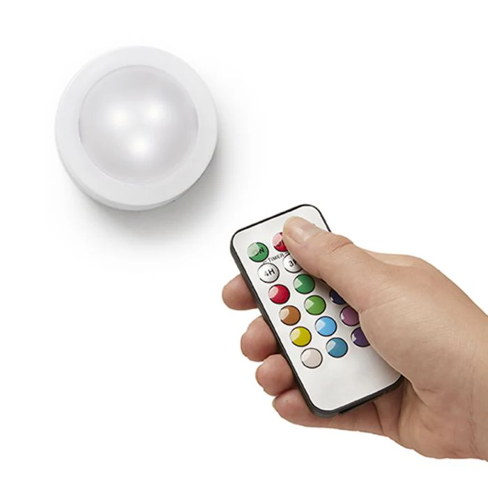 JML Mood Magic Beat Sound-responsive Remote-controlled Wireless LED Lights - Pack of 4 | A001884 - Image 3