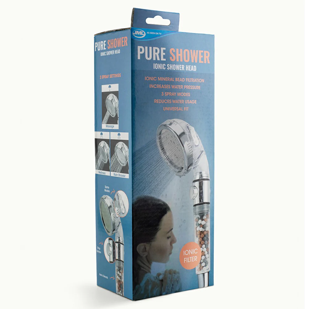 JML Pure Shower Powerful Filtering Shower Head - Stainless Steel | A002074 - Image 3