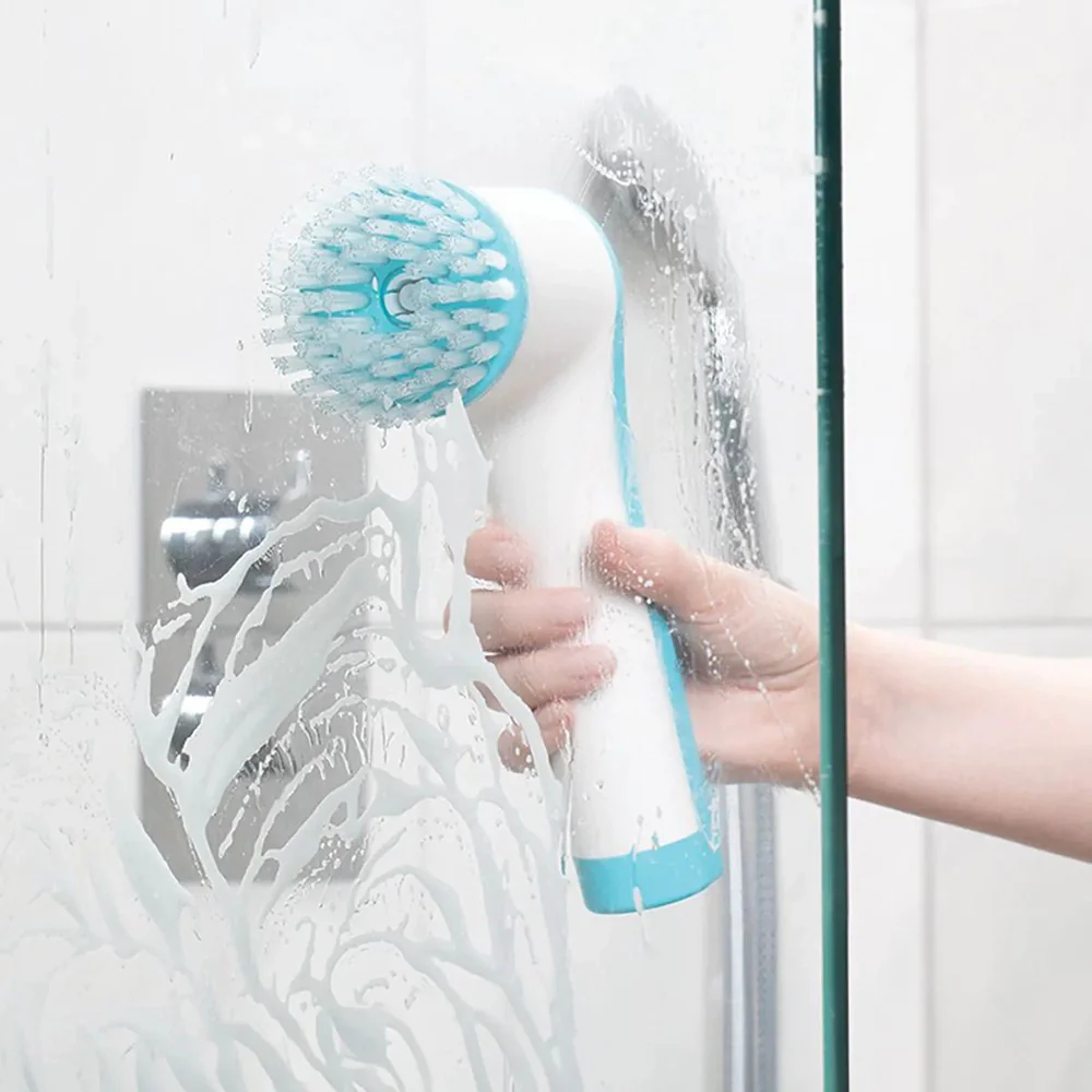 JML Scrub Buddi Electric Cleaning Brush - White & Blue | A002330 - Image 4