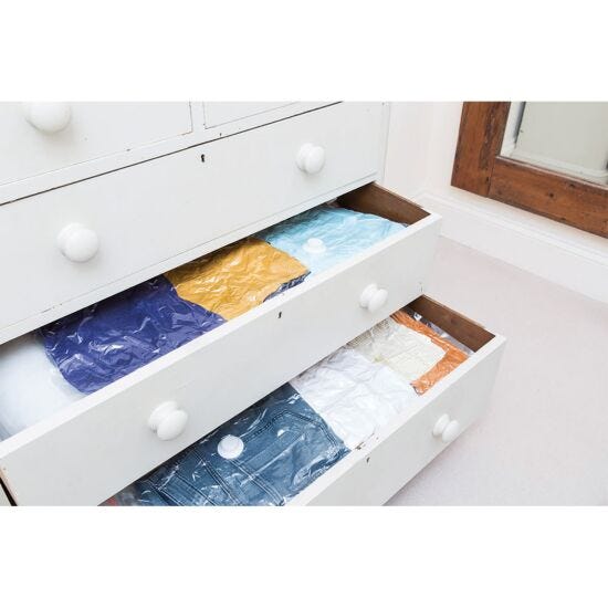 JML Vac Pack Vacuum Seal Storage Bags - Clear (Pack of 2) | A001080 - Image 7