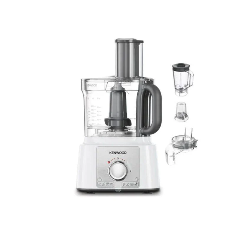 Kenwood 3L 1000W Multipro Express Food Processor - White & Stainless Steel | FDP65.860WH - Image 2
