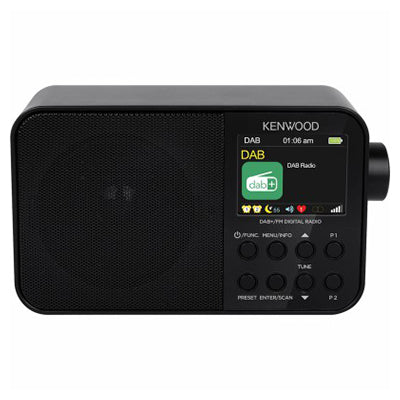 Kenwood DAB+ Portable Radio - Black | CRM30DABB - Image 4
