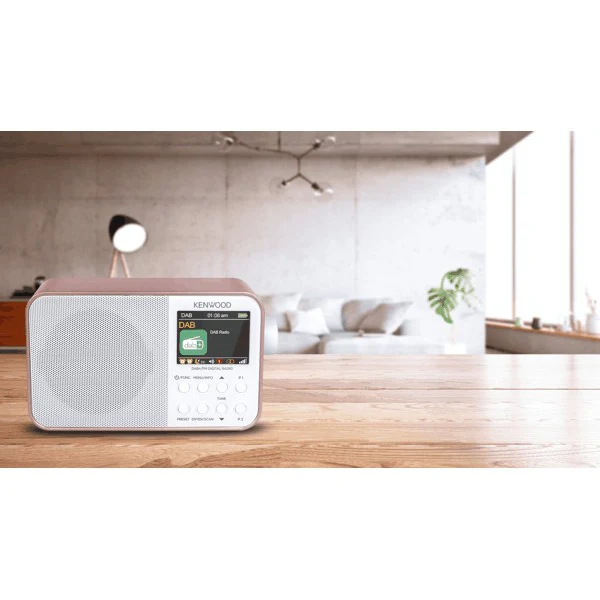 Kenwood DAB+ Portable Radio - Pink | CRM30DABR - Image 3
