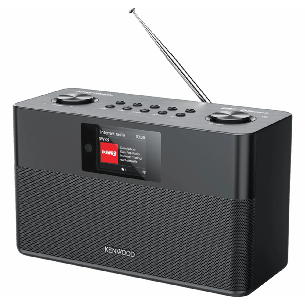 Kenwood FM-RDS/DAB+ Compact Smart Radio - Black | CRST100SB - Image 8